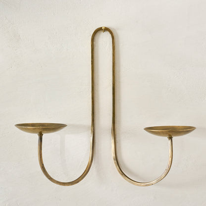 Daniel Antique Brass Candle Sconce
